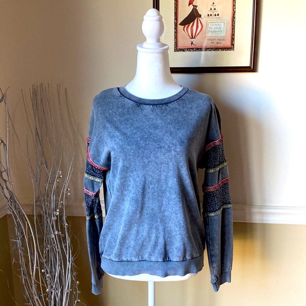 Anthropologie Staring @ Stars Sweater, XS, Gray